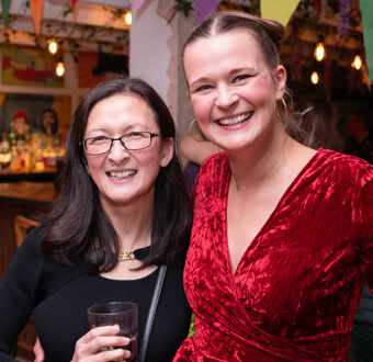 Verity, Julie and Gretchen at Social Event