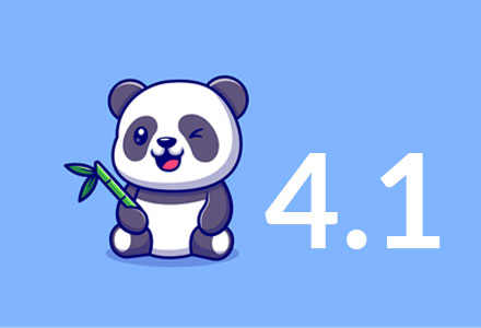 illustrative graphic of panda character next to 4.1