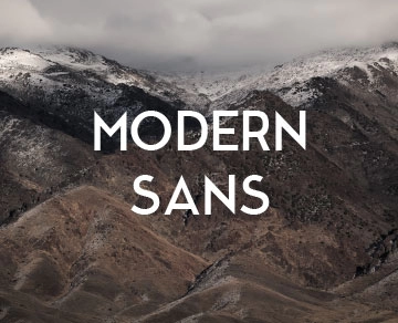 Modern Sans.