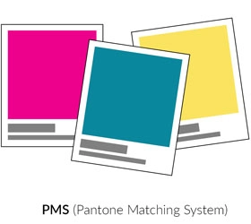 Pantone Matching System colours.