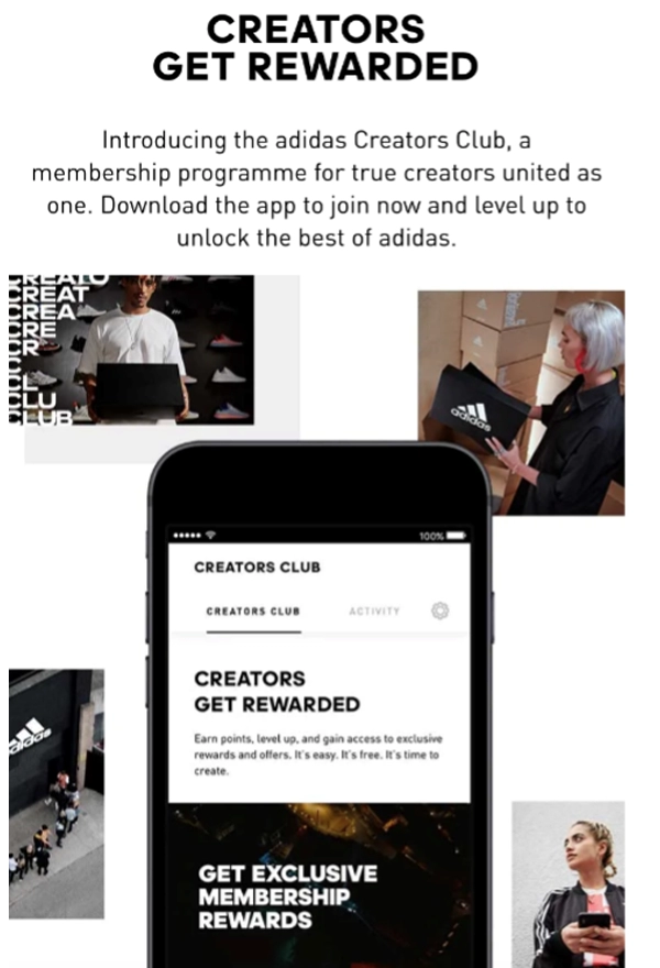 Creators get rewarded - mobile app.