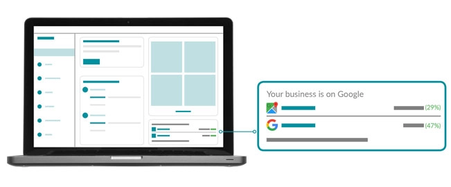 Google Business Profile insights.