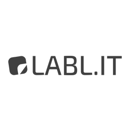 Black and white Labl.it logo