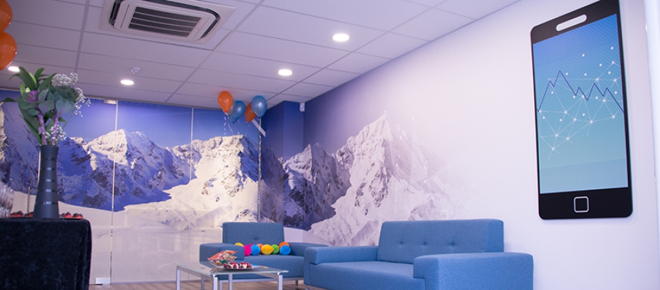 New Blue Frontier reception.