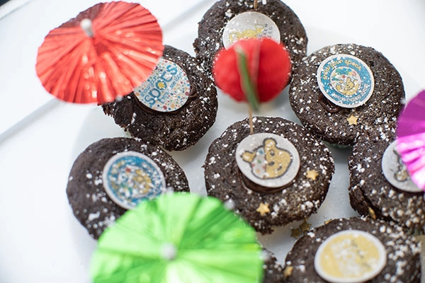 Pudsey Bear Chocolate Cupcakes.