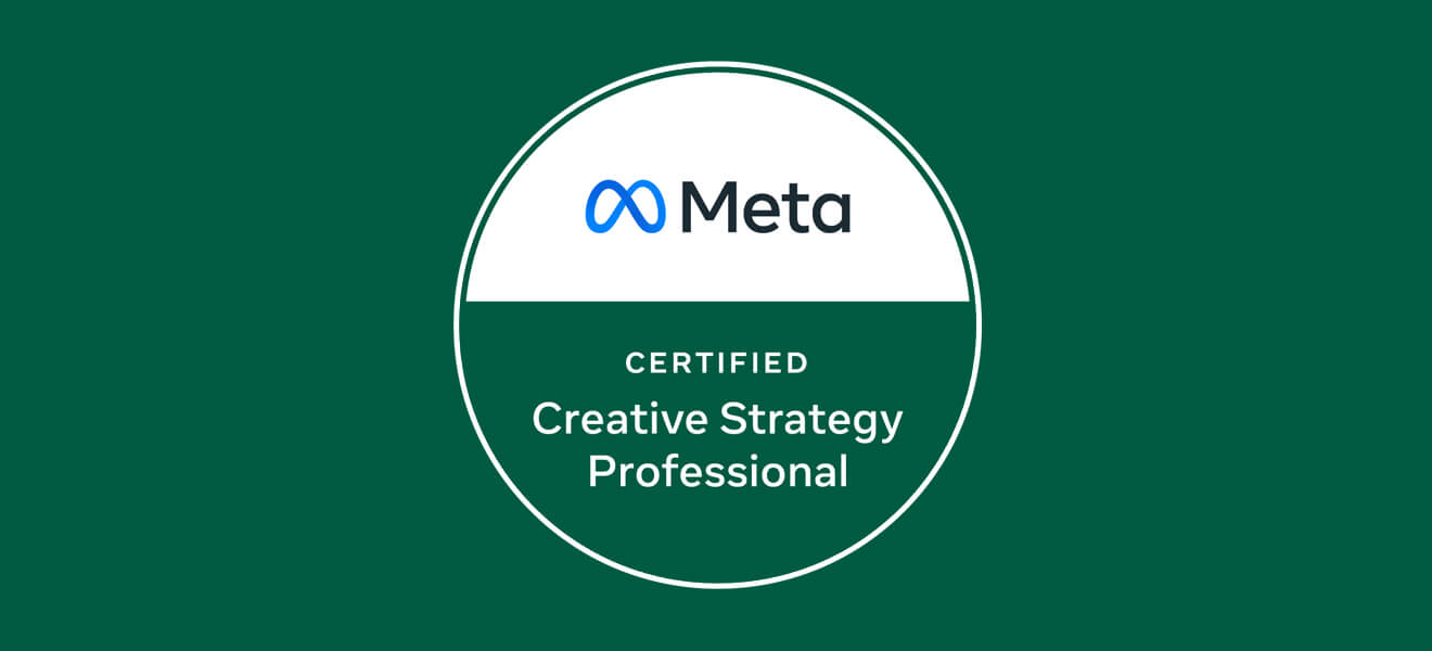 Meta certification for a Creative Strategy Professional.