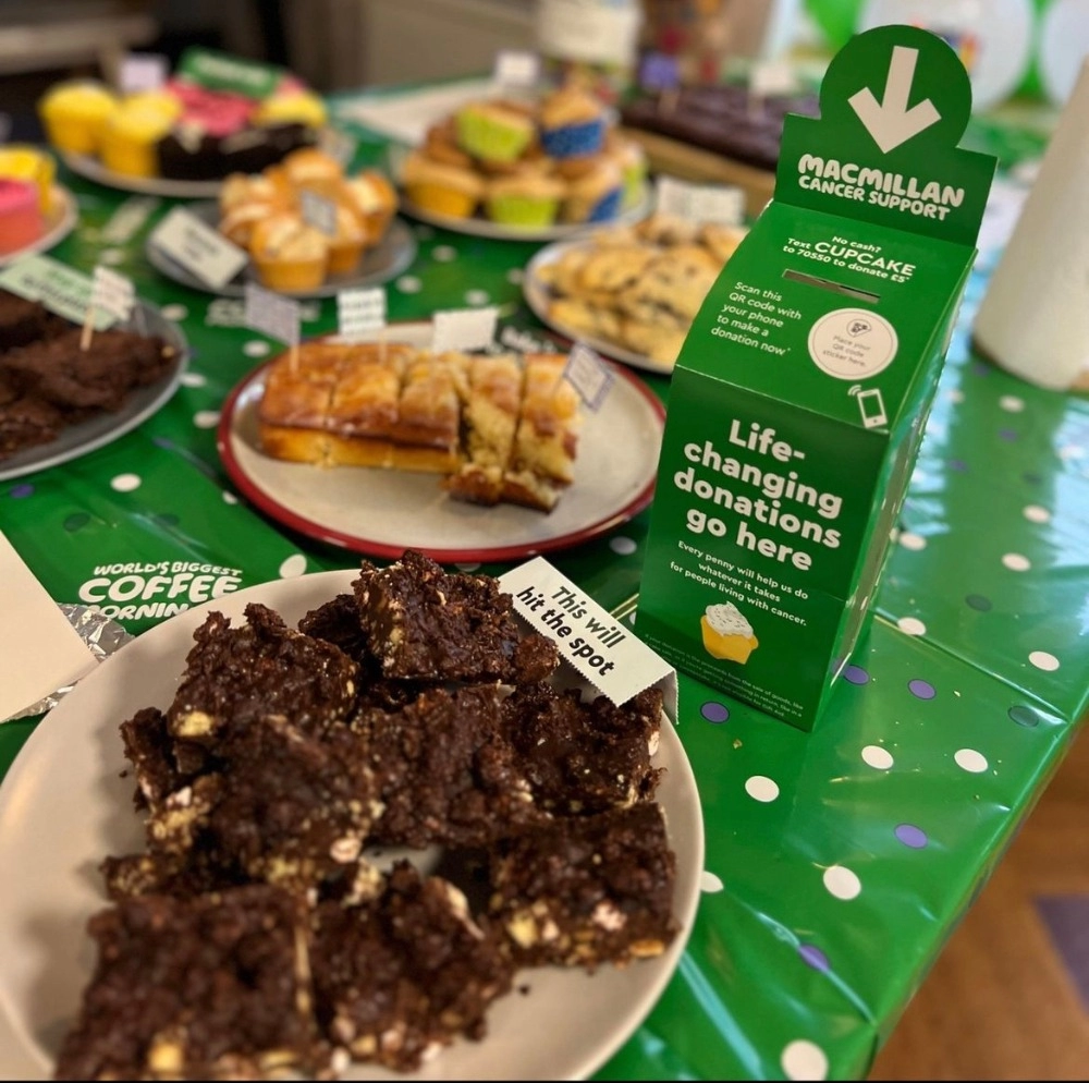 Macmillan charity bake