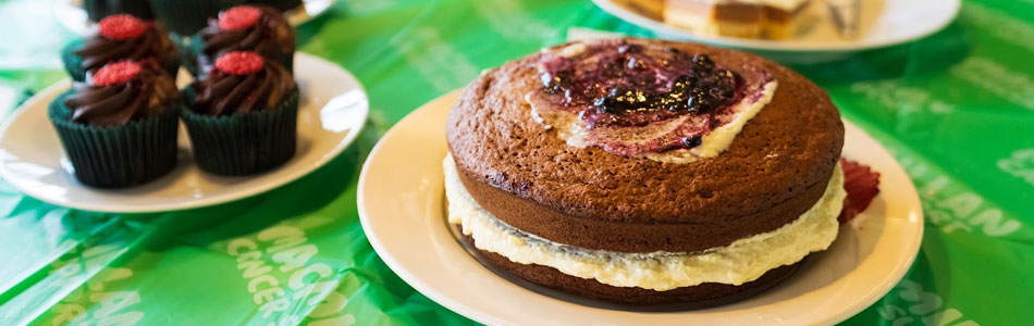 Close up of a scrumptious gateau