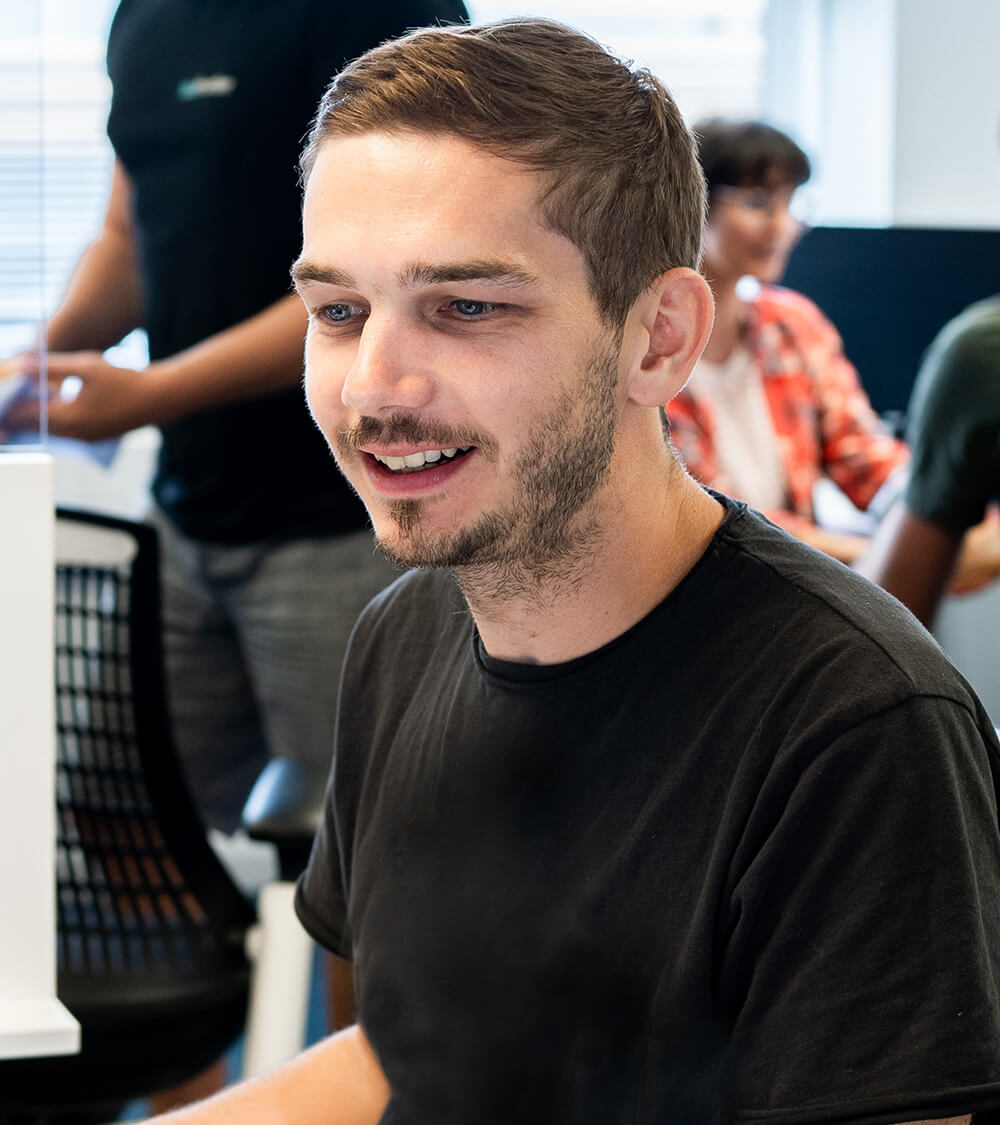 Rob working in Salisbury Office