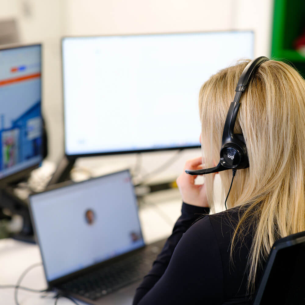 Hayley working in the Southampton Office