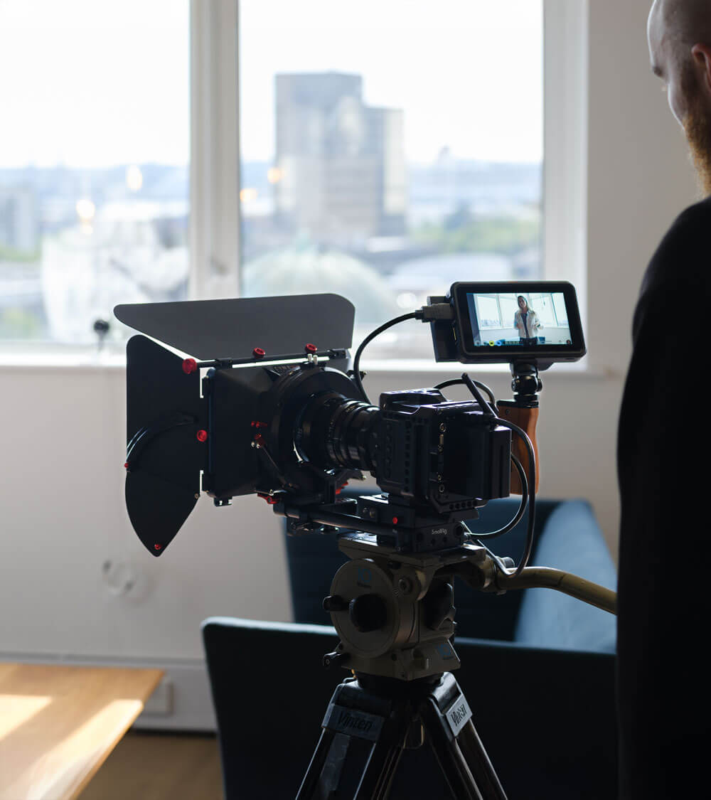 Camera set up in our Southampton office