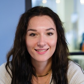 Close up photograph of Wiktoria Niedbala, Social & Email Specialist